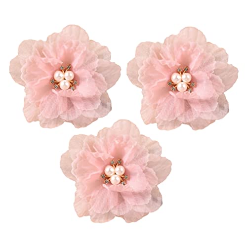 Didiseaon 3 Stück Mädchen Blumen Haarklammern Haarschmuck mit Perlen Dekorative Haarspangen für Verschiedene Frisuren für Partys und Besondere Anlässe von Didiseaon