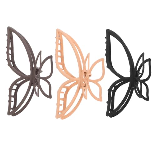 Didiseaon 3 Stück Matte Haarklammern für Dickes Haar Rutschfeste Schmetterlings haarclips aus Robustem Kunststoff und Legierung Fester Sitz für Damen bei Alltag und Festlichen Anlässen Didiseaon 3 Stück Matte Haarklammern für Dickes Haar Rutschfeste Schmetterlings haarclips aus Robustem Kunststoff und Legierung Fester Sitz für Damen bei Alltag und Festlichen Anlässen von Didiseaon