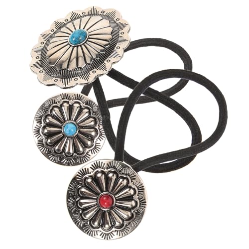 Didiseaon 3 Stück Teiliges Elastische Haargummis für Damen und Mädchen Vintage Ponytail Halter mit Robustem Legierungsmaterial Vielseitige Haarbänder für Sport Yoga und Alltag Modischer von Didiseaon