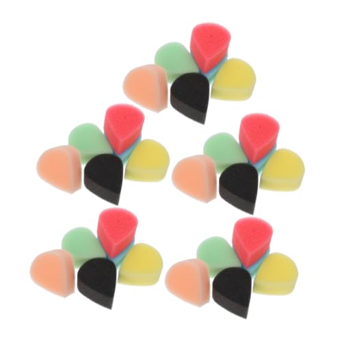 Didiseaon 30stücke Gesichtsmalschwämme Für Junge Mädchen Tropfenförmiger Wiederverwendbarer Make-up-applikatorschwamm Für Partys Kunstkurse von Didiseaon