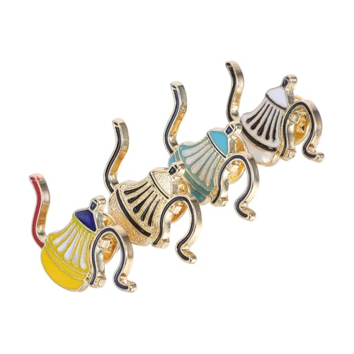 Didiseaon 4 Kaffeekannen-anstecknadeln: Lustige Rucksack-broschen Handgießen, Kaffeezubehör Für Cafés, Meetings Und Verschenken Von Teekannen-broschen von Didiseaon