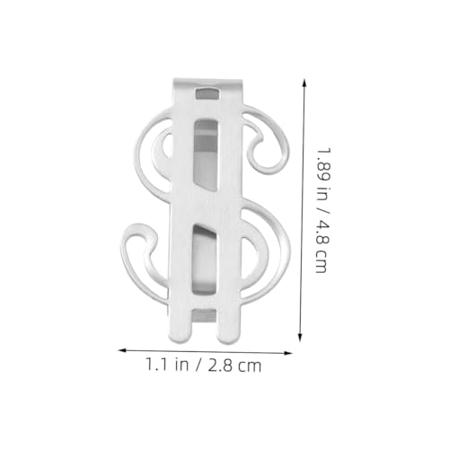 Didiseaon 4 STÜCKE Edelstahl Geldklammer Money Clip Klein Robust Langlebig für Bargeld Karten und Dokumente Stilvolles Accessoire für Büro und Outdoor von Didiseaon