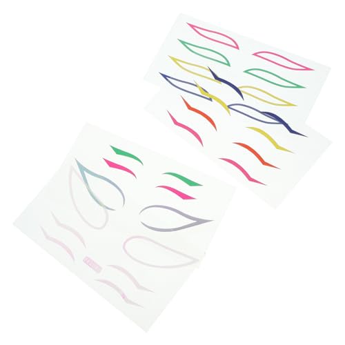 Didiseaon 4 Sätze Farbige Eyeliner-aufkleber Make -up -tool Weiblicher Make-up-aufkleber Make-up-eyeliner-aufkleber Party-eyeliner-aufkleber Zarter Eyeliner-aufkleber Papier Colorful von Didiseaon