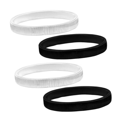 Didiseaon 4 Stück Chunky Coil Layered Armbänder Metall Elastisch Rutschfest Stilvolle Manschetten Für Damen Herren Elegant Strapazierfähig von Didiseaon