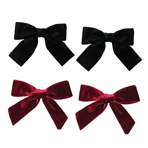 Didiseaon 4 Stücke Samt Haarspangen mit Schleife Kreative Haarklammern für Frauen für Partys und Festivals Material Langlebiger Haarschmuck Didiseaon 4 Stücke Samt Haarspangen mit Schleife Kreative Haarklammern für Frauen für Partys und Festivals Material Langlebiger Haarschmuck von Didiseaon