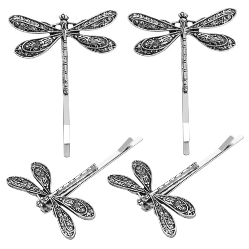Didiseaon 4stücke Teiliges Retro Libellen-haarspangen Aus Metalllegierung Für Frauen Und Mädchen Charmante Haarklammern Für Festliche Anlässe Hochzeiten Und Alltag von Didiseaon