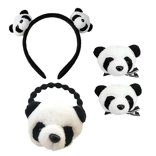 Didiseaon 4 Stücke Teiliges Panda Haaraccessoire Süßer Panda Haarreif Haarclips Haargummi für Partys Geburtstage Cosplay für Erwachsene Didiseaon 4 Stücke Teiliges Panda Haaraccessoire Süßer Panda Haarreif Haarclips Haargummi für Partys Geburtstage Cosplay für Erwachsene von Didiseaon