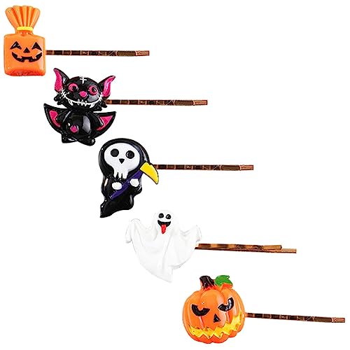 Didiseaon Haarschmuck Für Mädchen Haarspangen Für Kinder 5 Stück Halloween-Haarspangen Halloween-Haarnadel Cosplay-Haar-Accessoires Für Frauen Und Mädchen Haarschmuck Für Kinder von Didiseaon