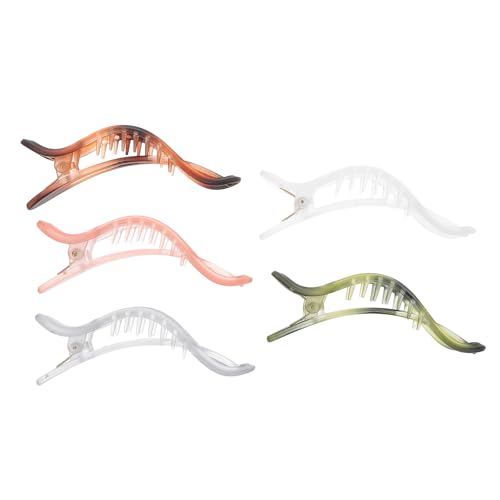 Didiseaon 5 Stück Teiliges Große Haarklammern aus Flexiblem Acrylmaterial Rutschfest und Bruchsicher Vielseitige Alligator Haarklammern für Damen und Mädchen Geeignet für Dünnes und Dickes von Didiseaon