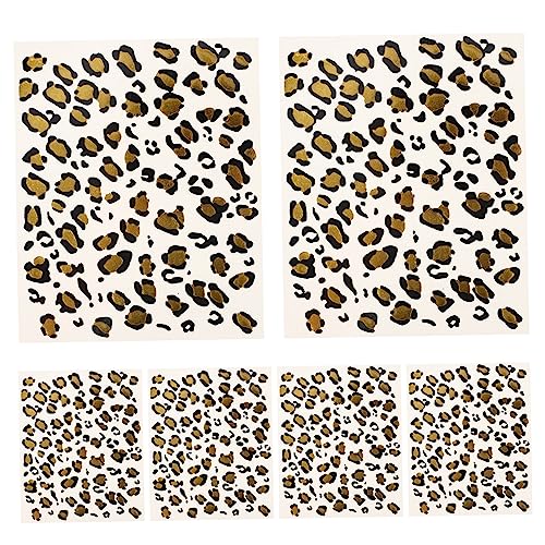 Didiseaon 6 Blätter Heißprägeaufkleber Cosplay-aufkleber Transferdekor Zarter Aufkleber Personalisierte Temporäre Aufkleber Temporäre Abziehbilder Körper-party- Überweisungs Papier von Didiseaon