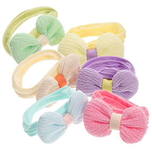 Didiseaon 6stücke Haargummis Mit Schleife Für Junge Mädchen Aus Gummiband Und Pferdeschwanzhalter Für Mädchen Mit Bogen Geeignet Für Kleinkinder Und Junge von Didiseaon