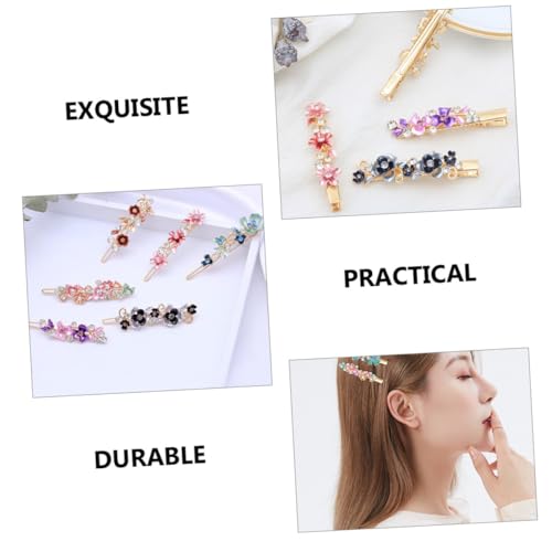 Didiseaon 6 Stück Teiliges Bunte Metall haarspangen mit Blumen design Stabile Langlebige Haarklammern für Frauen und Mädchen Dekorative Haarschmuck für Hochzeit Party und Alltag von Didiseaon