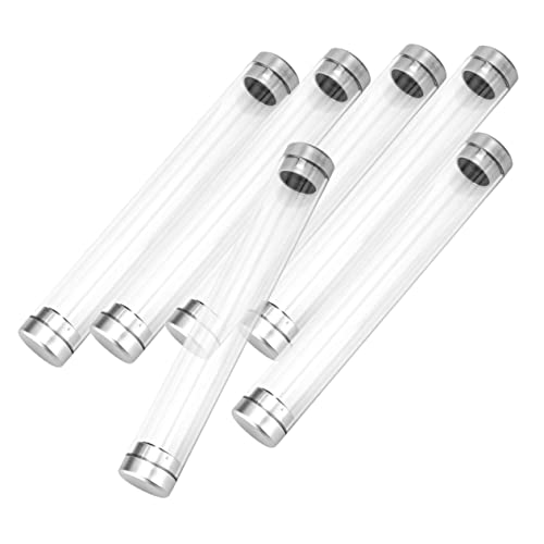 Didiseaon 6 Stück Transparente Acryl Stiftebox Stabile Leichte Stifthüllen für Kugelschreiber und Bleistifte Stoßfeste Aufbewahrung für Büro Schule und Präsentation von Didiseaon