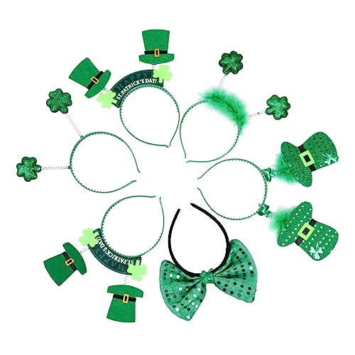 Didiseaon 6stücke Teiliges Grünes Kleeblatt Haarschmuck Mit Pailletten Für Patrick's Day Karneval Themenfeiern Festliches Stirnband Für Erwachsene Zufälliger Stil Didiseaon 6stücke Teiliges Grünes Kleeblatt Haarschmuck Mit Pailletten Für Patrick's Day Karneval Themenfeiern Festliches Stirnband Für Erwachsene Zufälliger Stil von Didiseaon