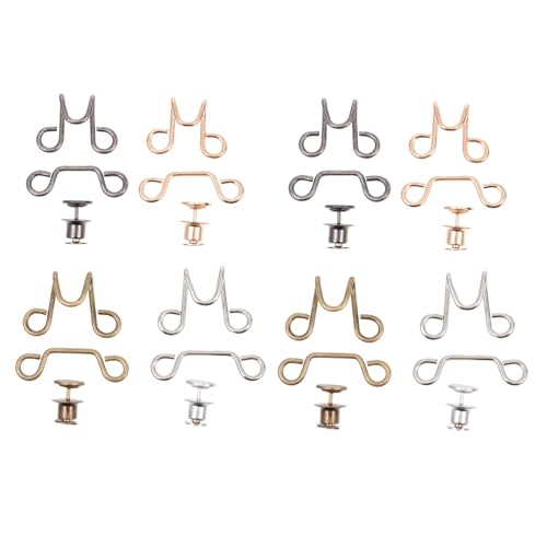 Didiseaon 8 Sätze Verstellbare Taillenknöpfe aus Langlebiger Abnehmbare Hosenknöpfe für Jeans und Hosen Vielseitig Einsetzbar für Formelle und Freizeit Anlässe von Didiseaon