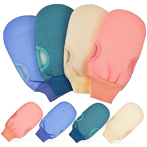 Didiseaon 8 Stück Peeling-handschuhe Körperpeeling Reinigungsmittel Peeling-duschhandschuhe Für Frauen Sanft Luffa-handschuhe Peeling Peelinghandschuhe Handschuhe Reinigen Polyester von Didiseaon