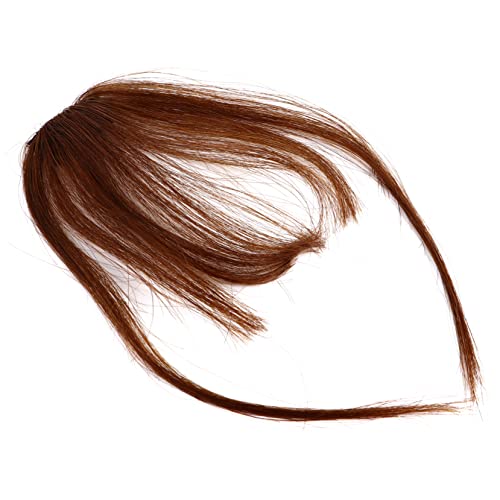 Didiseaon Air Perücke vorderer Haarkranz Perücke mit Frau Clip Haarfransen Haarspangen für Damen perücken toupet Randbereich vorderes Haar knallt Fransen Haarsträhnen Brown von Didiseaon