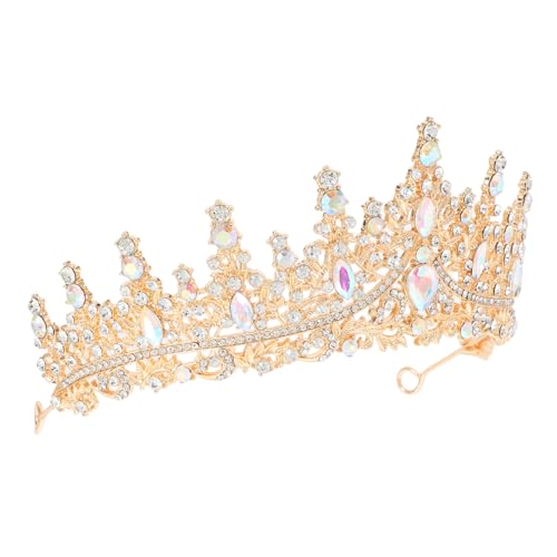 Didiseaon Barocke Tiara Krone Aus Zinklegierung Mit Glitzersteinen Für Hochzeit Kostümparty Abschlussball Geburtstag Festzug Bühnenshow Fotoshooting von Didiseaon