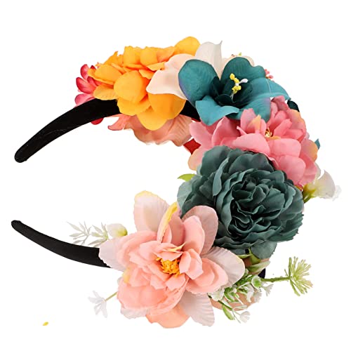 Didiseaon Blumen Haarband für Frauen Eleganter Verstellbares Haarschmuck Accessoire für Hochzeiten Partys Festivals und Fotoshootings Perfektes zur Feierlichkeit von Didiseaon