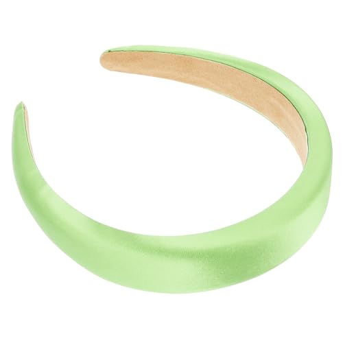 Didiseaon Breites Satin stirnband Damen Gepolstert Rutschfest Modisch Vielseitig für Alltag Sport Party Geeignet Eleganter Haarreif für Langes Lockiges und Glattes Haar von Didiseaon