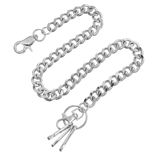 Didiseaon Kette Für Hose Aus Metall Punk-stil Geldbörsenkette Taschenkette Für Männer Und Frauen Jeanskette Mit Doppelverschluss Hosenkette Für Schlüssel Und Brieftasche von Didiseaon
