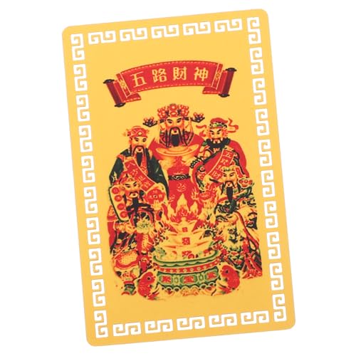Didiseaon Chinesische Feng Shui Amulettkarte Jahr Drachen Leicht Tragbar Dekorativ Glücksbringer Reichtum Schutzkarte Für Geldbeutel Taschen Alltag von Didiseaon