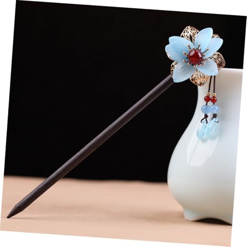 Didiseaon Chinesische Haarstäbe aus Traditioneller Haarschmuck im Retro stil mit Achat anhänger Eleganter Haarnadel für Hochsteckfrisuren Geeignet für Frauen und Festtagslooks von Didiseaon