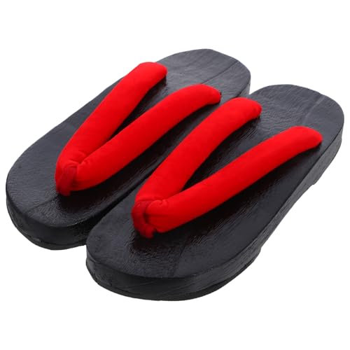 Didiseaon Creative Herren Clogs Sandalen aus Holz Leichte Sommerschuhe mit Flachem Boden Rutschfeste Bequeme Japanische Hausschuhe für Freizeit und Alltag Modisch und Strapazierfähig von Didiseaon