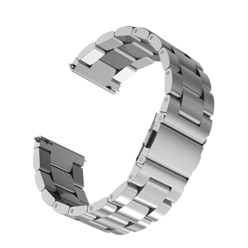 Didiseaon Edelstahl Uhrenarmband Silber Robust Komfortabel Ergonomisch Geformt Passend für Suunto Smartwatch Hochwertiger Ersatz für Uhrarmbänder von Didiseaon