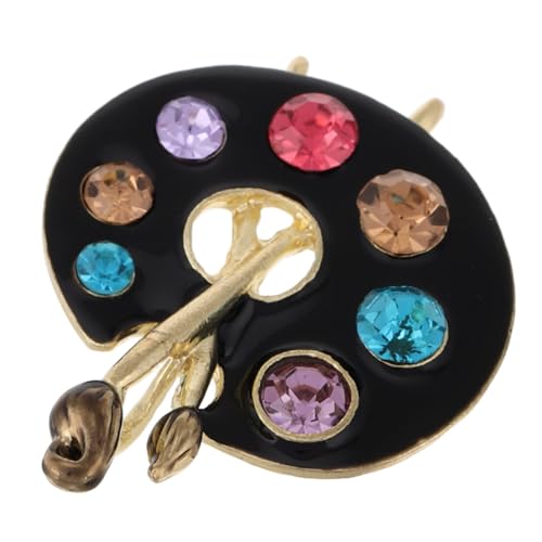 Didiseaon Einzigartige Ölmalerei Palette Brosche für Damen Anstecknadel für Anzüge Multifunktionale Brosche für Partys Muttertag Besondere Anlässe Sicherer Halt Stilvolles Design von Didiseaon