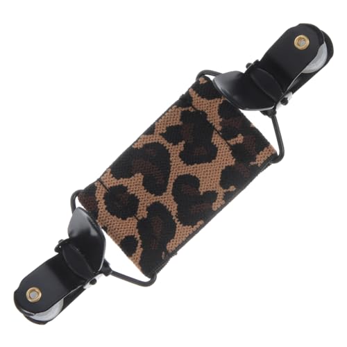Didiseaon Elastischer Damen Schalclip mit Leopardenmuster Vielseitiger Cardigan Pulloverhalter Sicherer Verschluss gegen Versehen Einfach Anzubringen und Modisch für Alltag und Büro von Didiseaon