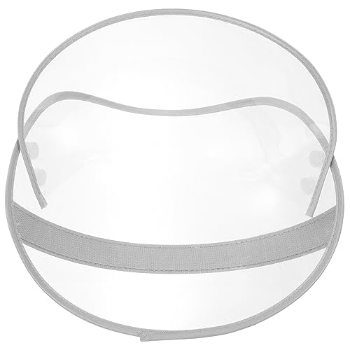 Didiseaon Regenmantel Hutkrempe Transparentes Gesichtsschutzschild für Regenponcho Abnehmbarer Kappenrand für Effektiven Regenschutz Zubehör für Männer und Frauen von Didiseaon