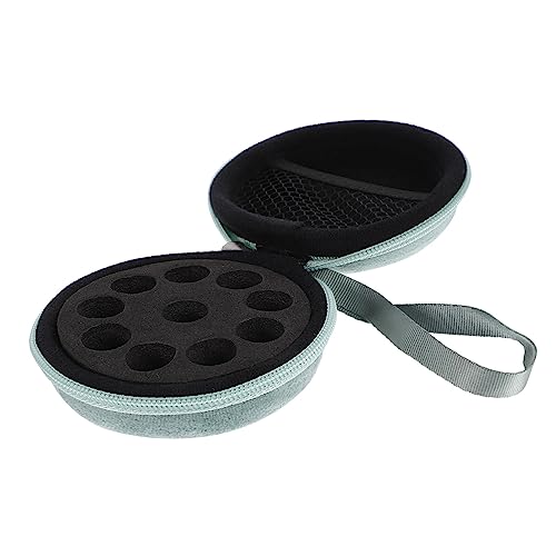 Didiseaon Fächer Ätherische Öle Tragetasche Flaschen Organizer Wasserdichtes Strapazierfähiges Reiseetui mit Schwamm Schutz Praktischer Lanyard für Unterwegs Grün von Didiseaon