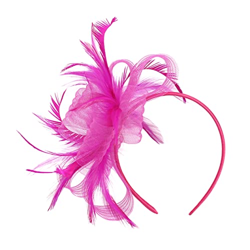 Didiseaon Fascinator Für Damen Mit Haarspange Und Stirnband Künstliche Federdesign Schleier-design Für Hochzeiten Teepartys Formelle Anlässe von Didiseaon