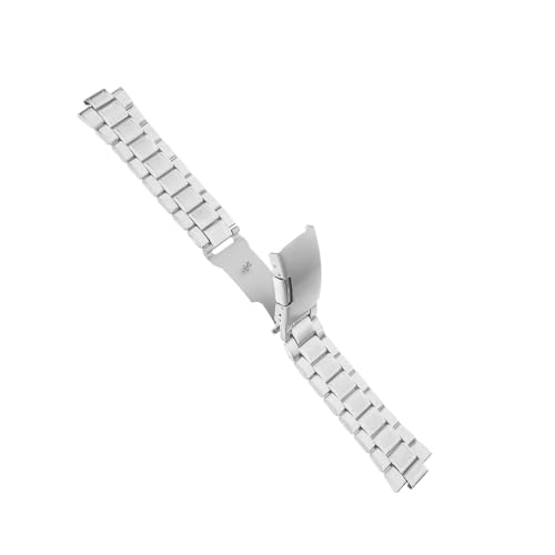 Didiseaon Edelstahlarmband Für Uhren Poliertes Metallband Mit Faltschließe Passend Für Herrenuhren Langlebig Und Geeignet Für Outdoor-sport Sowie Formelle Anlässe von Didiseaon