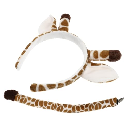 Didiseaon Giraffe Ohr Haarreifen Tier Kostüm Party Stirnband Requisiten Cosplay Accessoire Erwachsene Feierlichkeiten Karneval von Didiseaon
