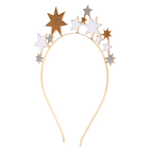 Didiseaon Glänzendes Stern Stirnband Damen Haarreif mit Funkelnden Strass alloy Sternen Eleganter Haarschmuck für Festliche Anlässe Wie Geburtstag Weihnachten und Babypartys von Didiseaon