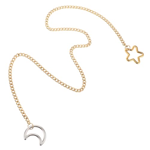 Didiseaon Goldene Sternen Anhängerhalskette für Frauen Verstellbare Y Form Punk Gothic Schmuck für Partys Besondere Anlässe von Didiseaon