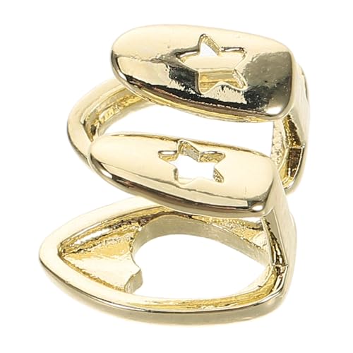 Didiseaon Goldene Grills Für Zähne Mit Herzausschnitt Poliertes Finish Für Partys Und Täglichen Gebrauch Bequeme Accessoire Für Hip-hop von Didiseaon