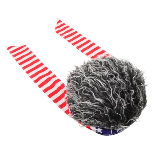 Didiseaon Hip Hop Herren Perücke Hut Mit Haar Elastische Kurzhaar-perücke Verstellbare Cosplay Mütze Im Retro-stil Rote Blaue Und Weiße Flaggenmuster Für Partys Reisen Und Besondere Didiseaon Hip Hop Herren Perücke Hut Mit Haar Elastische Kurzhaar-perücke Verstellbare Cosplay Mütze Im Retro-stil Rote Blaue Und Weiße Flaggenmuster Für Partys Reisen Und Besondere von Didiseaon
