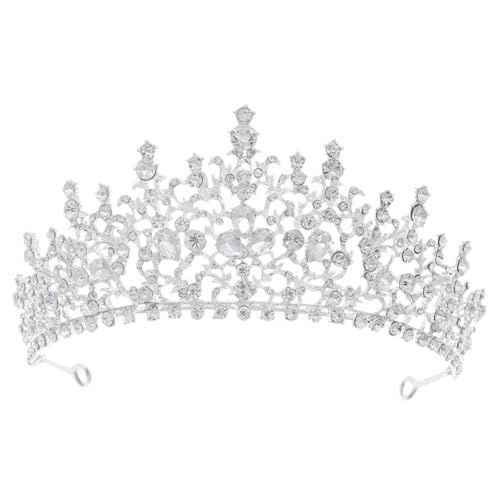 Didiseaon Hochzeit Tiara Hochzeitsdiademe Für Die Braut Glücklich Vermissen Königin Brauttiara Mädchenkrone Party Feenkronen Braut Strass Tiara Krone Kopfbedeckung Silber Legierung Strass Didiseaon Hochzeit Tiara Hochzeitsdiademe Für Die Braut Glücklich Vermissen Königin Brauttiara Mädchenkrone Party Feenkronen Braut Strass Tiara Krone Kopfbedeckung Silber Legierung Strass von Didiseaon