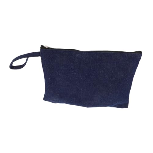 Didiseaon Kleine Make Up Clutch Gewaschenem Multifunktionale Kosmetiktasche für Damen Stilvolle Reißverschluss Kulturtasche für Reisen Handtasche Aufbewahrung von Didiseaon