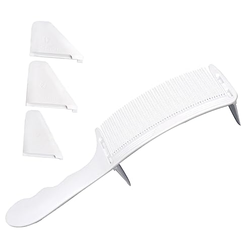 Didiseaon Kurvenkamm Für Männer Ergonomisches Design Präzise Haarschneidehilfe Mit Positionierungsfunktion Für Friseure Und Heimgebrauch Weiß von Didiseaon