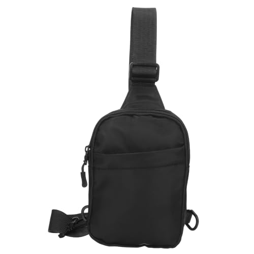 Didiseaon Leichte Strapazierfähige Herren Umhängetasche aus Oxford Verstellbarer Gurt Mehrere Reißverschlussfächer Sichere Brusttasche für Running Reisen und Outdoor Aktivitäten von Didiseaon