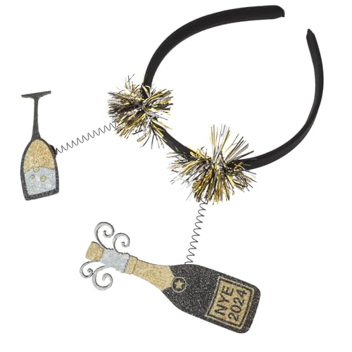 Didiseaon Lustige Frauen Silvester Kopfschmuck Glitter Kopfband für Partys Hochzeiten Geburtstagsfeiern Einzigartiges Festivalaccessoire mit Bopper Design Leicht von Didiseaon