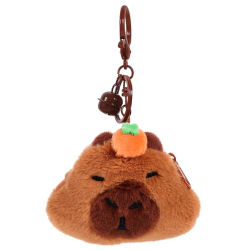 Didiseaon Mini Plüsch Geldbörse Capybara Münzgeldbörse mit Schlüsselanhänger Weiche Tierform Stabiles Material Tragbare Kleine Geldbörse für Niedliches Portemonnaie als und von Didiseaon