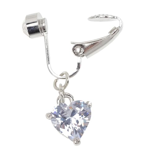 Didiseaon Non Piercing Bauchnabelring für Damen Eleganter Zirkonia Schmuck aus Langlebiger Legierung Clip Bauchpiercing Ersatz Modisch für Party Festival Tanz und Alltag von Didiseaon