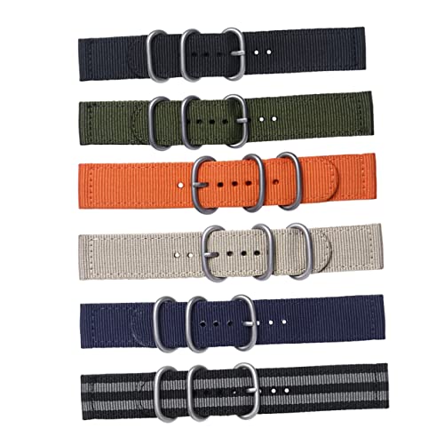 Didiseaon 20mm Nylon Uhrenarmband Schwarz Strapazierfähiges 2-gelenk Uhrenarmband Langlebiger Edelstahlverschluss Für Herren Und Damen Für Fitness Schwimmen Und Freizeit von Didiseaon