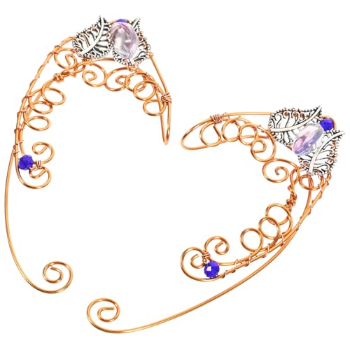 Didiseaon Ohrklemmen Ohrringe für Damen Handgefertigte Elf Ohrhänger Hypoallergen Piercing Ohraccessoires Leicht für zu Anlässen von Didiseaon