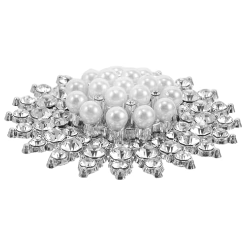 Didiseaon Perlenbrosche Für Damen Schalschnalle Mit Perlen Schalring Aus Edlem Material Brustnadel Für Pullover Und Tücher Multifunktionaler Clip Für Schals Brosche Für Jeden Anlass von Didiseaon